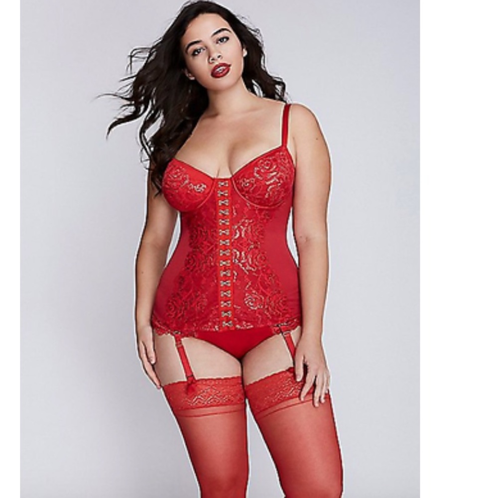 Red seriously sexy Corset lingerie